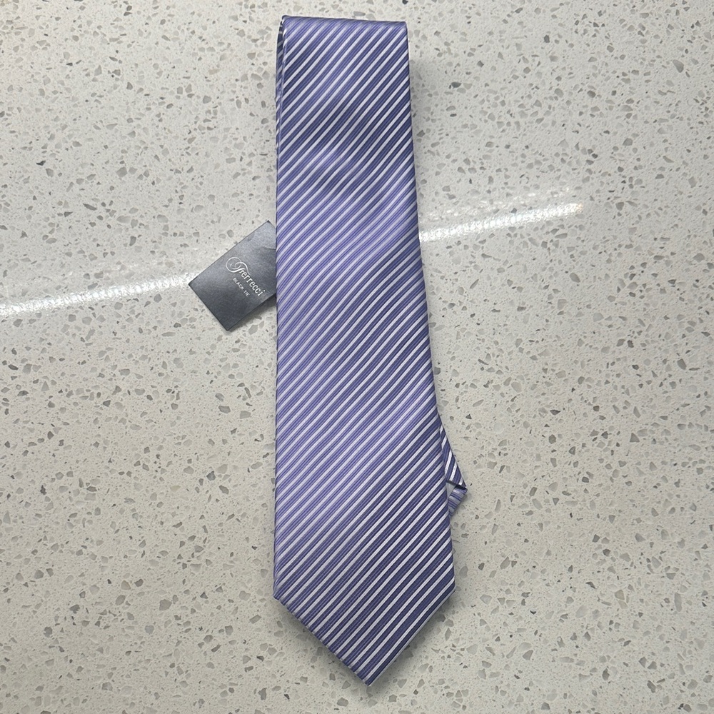 Men's Lavender Striped Tie  NWT